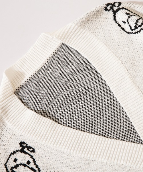 セール】HOOK -original- かわいいアヒルイラスト カーディガン