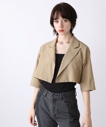 テーラードジャケット JEANASIS（ジーナシス）の「クロップドテーラージャケット