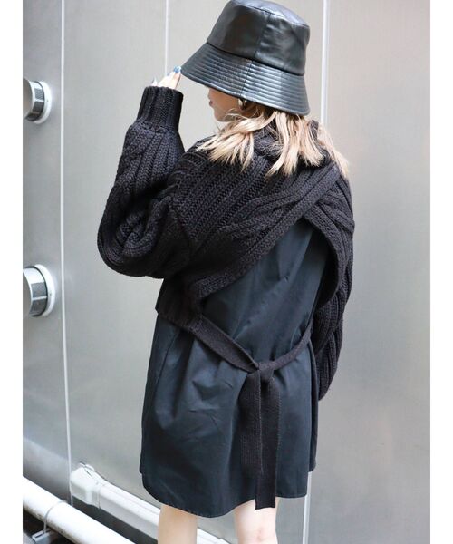 MURUA（ムルーア）の「ケーブルドッキングミニワンピース（ワンピース・レディース・ブラック/パープル/ブラウン・1/2）」の7枚目の写真