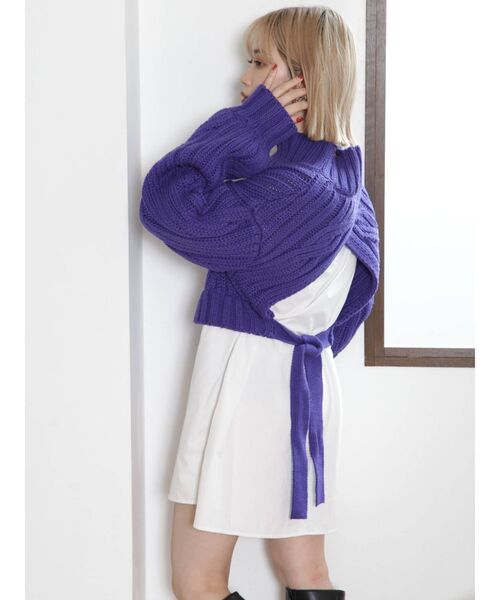 MURUA（ムルーア）の「ケーブルドッキングミニワンピース（ワンピース・レディース・ブラック/パープル/ブラウン・1/2）」の17枚目の写真