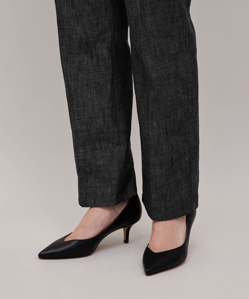 ROPE'（ロペ）の「【秋の新作】リアクティブデニムストレートパンツ（デニムパンツ・レディース・ブラック・36/38）」の7枚目の写真