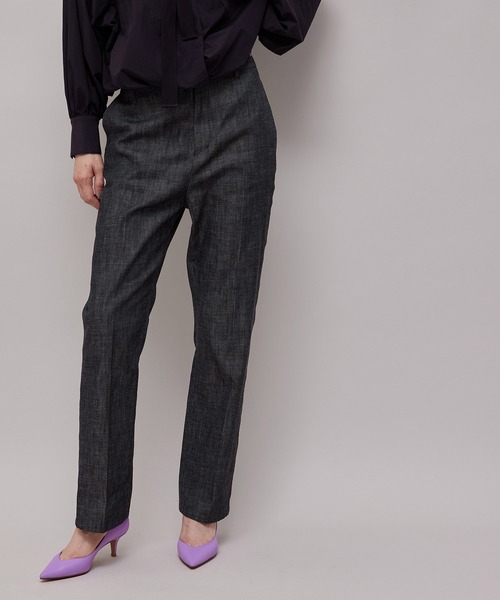 ROPE'（ロペ）の「【秋の新作】リアクティブデニムストレートパンツ（デニムパンツ・レディース・ブラック・36/38）」の12枚目の写真