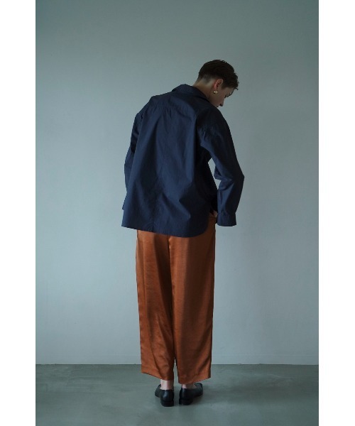 CLANE（クラネ）の「CLANE/クラネ/HALF ZIP STAND COLLAR SHIRT（シャツ/ブラウス・レディース・ホワイト/ブルー/ネイビー・1）」の13枚目の写真