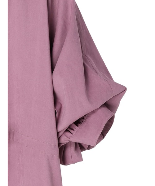 YECCA VECCA（イェッカヴェッカ）の「2way袖バルーンワンピース（ワンピース・レディース・ベージュ/パープル/カーキ/オレンジ・FREE）」の9枚目の写真