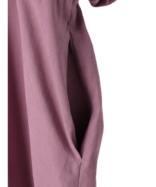 YECCA VECCA（イェッカヴェッカ）の「2way袖バルーンワンピース（ワンピース・レディース・ベージュ/パープル/カーキ/オレンジ・FREE）」の18枚目の写真