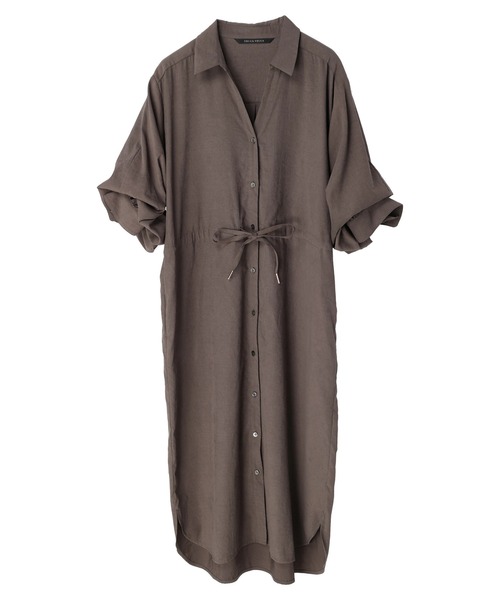 YECCA VECCA（イェッカヴェッカ）の「2way袖バルーンワンピース（ワンピース・レディース・ベージュ/パープル/カーキ/オレンジ・FREE）」の20枚目の写真