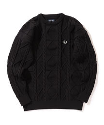 FRED PERRY | FRED PERRY × BEAMS / 別注 Cable Crewneck Knit(ニット/セーター)