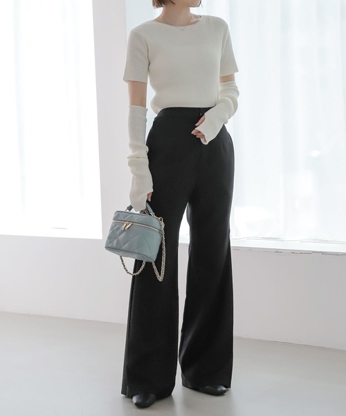 Heather（ヘザー）の「サイドプリーツパンツ　126490（その他パンツ・レディース・ブラック/カーキ/ブラウン系その他・S/M）」の4枚目の写真