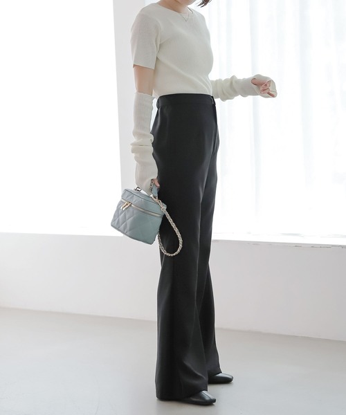 Heather（ヘザー）の「サイドプリーツパンツ　126490（その他パンツ・レディース・ブラック/カーキ/ブラウン系その他・S/M）」の5枚目の写真