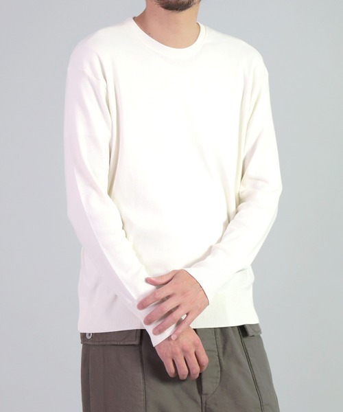 gicipi（ジチピ）の「[ gicipi ] LUPO/2201A　クルーネックリラックスフィット（Tシャツ/カットソー・メンズ・オフホワイト/ベージュ/ブラック/レッド・4/3）」の7枚目の写真