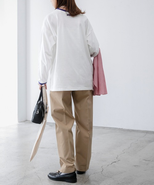 BONLECILL(ボンルシール)の「【JAMMINコラボ】フレンチグラフィックロングTシャツ(Tシャツ/カットソー・レディース・ブラック/レッド/ブルー/モスグリーン/ブラック系1・FREE)」の14枚目の写真