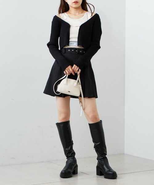 Chico(チコ)の「【2022AW】エコBAG付きミニショルダーバック(ショルダーバッグ・レディース・アイボリー/ブラック/ピンク/ベージュ・FREE)」の10枚目の写真