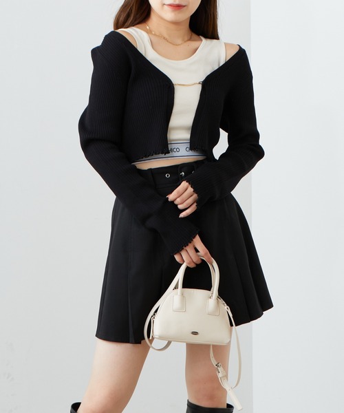 Chico(チコ)の「【2022AW】エコBAG付きミニショルダーバック(ショルダーバッグ・レディース・アイボリー/ブラック/ピンク/ベージュ・FREE)」の9枚目の写真