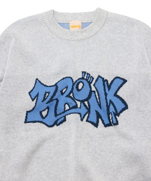 WHO'S WHO gallery(フーズフーギャラリー)の「【KOOKY'N/クーキー】BRONXタギングニット(ニット/セーター・メンズ・アイボリー/ブラック/チャコールグレー/アッシュグレー・FREE)」の12枚目の写真