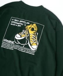 CONVERSE（コンバース）の「CONVERSE/コンバース オーバーサイズ 裏毛 バックプリント オールスター スニーカー イラスト スウェット トレーナー/長袖 トップス プルオーバー/レディース メンズ（スウェット）」