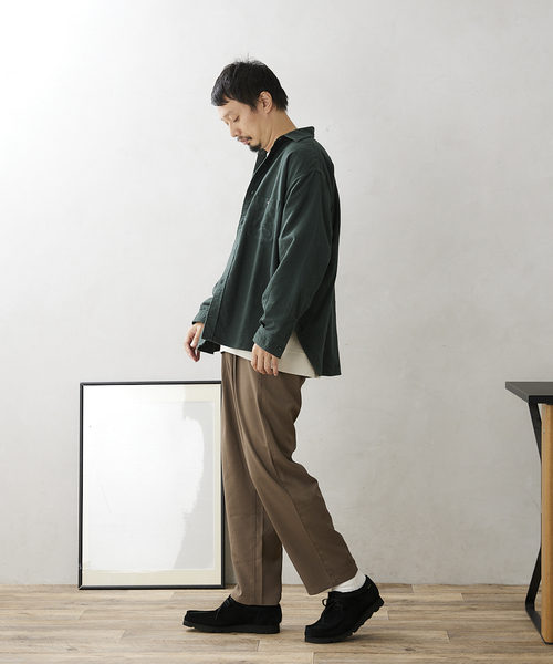JOURNAL STANDARD relume（ジャーナルスタンダード　レリューム）の「RSW CHAMOIS CLOTH REG CPO（シャツ/ブラウス・メンズ・グリーン/ボルドー/ブラウン系その他・MEDIUM/LARGE）」の9枚目の写真
