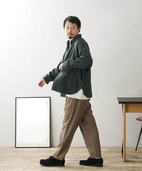 JOURNAL STANDARD relume（ジャーナルスタンダード　レリューム）の「RSW CHAMOIS CLOTH REG CPO（シャツ/ブラウス・メンズ・グリーン/ボルドー/ブラウン系その他・MEDIUM/LARGE）」の11枚目の写真