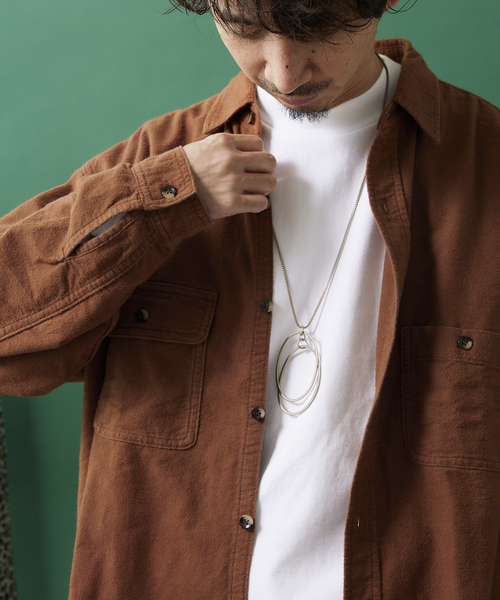JOURNAL STANDARD relume（ジャーナルスタンダード　レリューム）の「RSW CHAMOIS CLOTH REG CPO（シャツ/ブラウス・メンズ・グリーン/ボルドー/ブラウン系その他・MEDIUM/LARGE）」の21枚目の写真