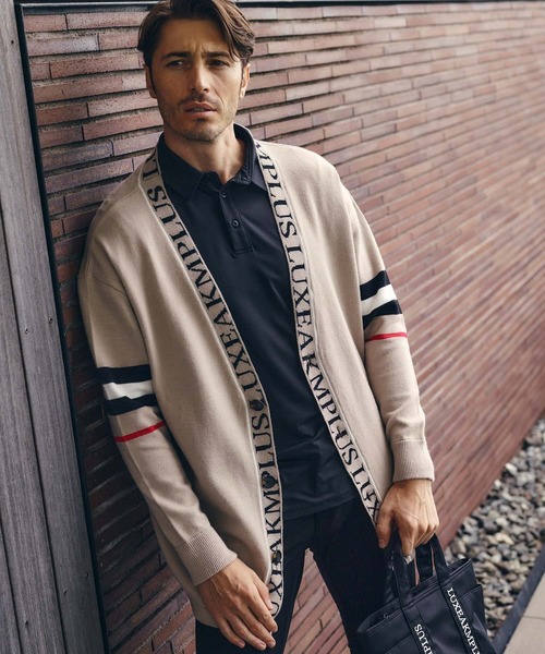 Luxeakmplus リュクスエイケイエムプラス ゴルフ ジャガードロゴニットカーディガン カーディガン ボレロ Luxeakmplus リュクス エイケイエムプラス のファッション通販 Zozotown