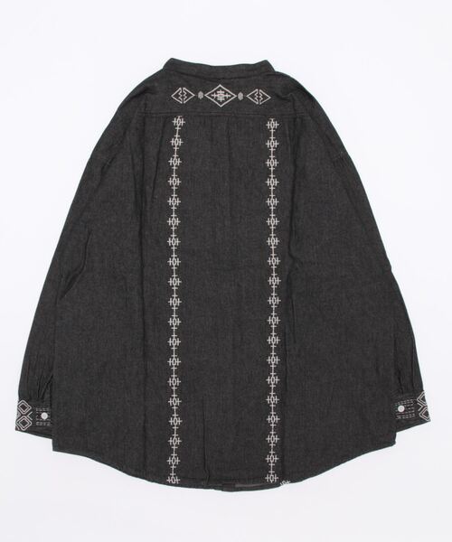 チャイハネ(チャイハネ)の「【チャイハネ】サシキMEN'Sデニムシャツ(シャツ/ブラウス・メンズ・ライトブルー/ブラック/インディゴブルー・FREE)」の15枚目の写真