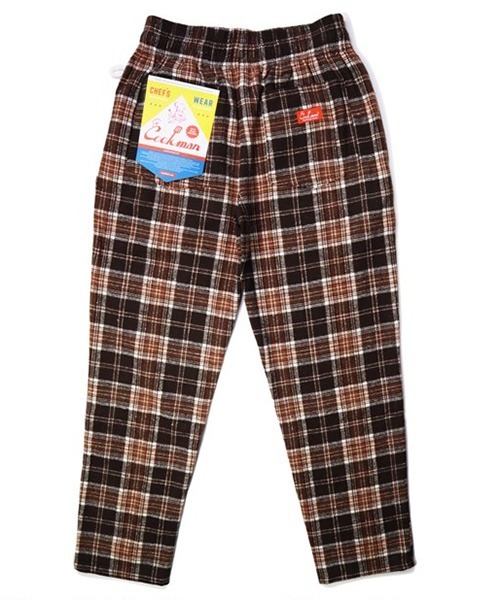 COOKMAN（クックマン）の「Cookman クックマン シェフパンツ イージーパンツ ウールミックス タータン ブラウン Brown（その他パンツ・メンズ・ブラウン・LARGE/MEDIUM）」の3枚目の写真