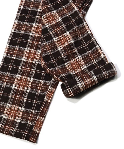 COOKMAN（クックマン）の「Cookman クックマン シェフパンツ イージーパンツ ウールミックス タータン ブラウン Brown（その他パンツ・メンズ・ブラウン・LARGE/MEDIUM）」の8枚目の写真