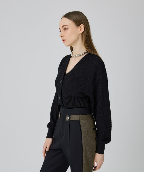 UNITED TOKYO(ユナイテッドトウキョウ)の「ツイードショートカーデディガン(カーディガン/ボレロ・レディース・ブラック/インディゴブルー・FREE)」の17枚目の写真