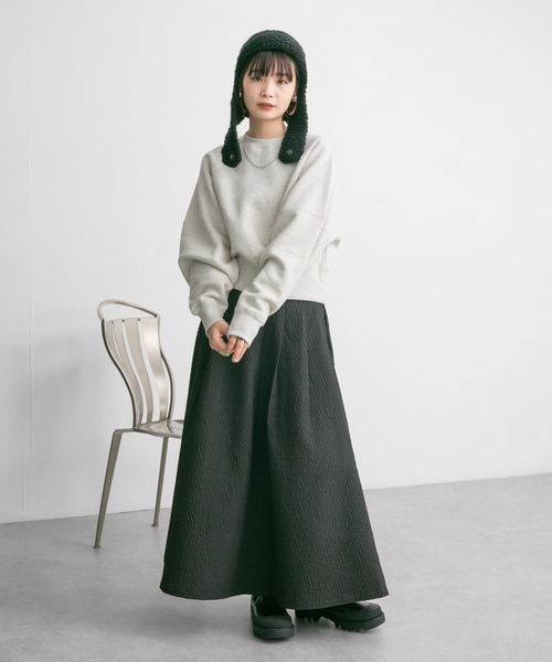 KBF（ケイビーエフ）の「フライトニット帽（ニットキャップ/ビーニー・レディース・ブラック/オフホワイト・ONE）」の13枚目の写真