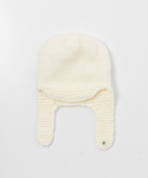 KBF（ケイビーエフ）の「フライトニット帽（ニットキャップ/ビーニー・レディース・ブラック/オフホワイト・ONE）」の15枚目の写真