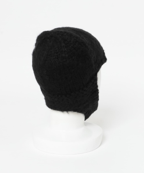 KBF（ケイビーエフ）の「フライトニット帽（ニットキャップ/ビーニー・レディース・ブラック/オフホワイト・ONE）」の18枚目の写真