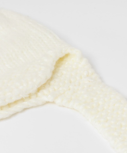 KBF（ケイビーエフ）の「フライトニット帽（ニットキャップ/ビーニー・レディース・ブラック/オフホワイト・ONE）」の21枚目の写真