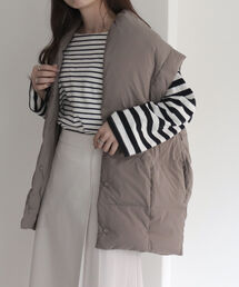 fredy emue | ライトタフタベスト(ダウンベスト)