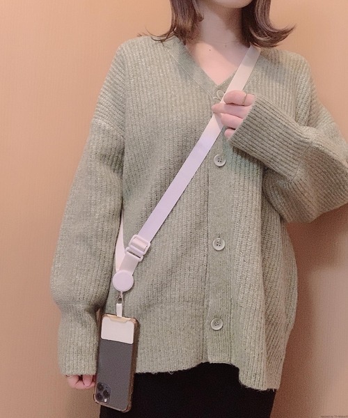 TONE SELECT GOODS(トーンセレクトグッズ)の「Liaa/スマートフォンショルダーストラップ(スマホグッズ・レディース・ホワイト/ブラック/パープル/ネイビー/グレー/グリーン/アーミー/ベージュ系その他・FREE)」の2枚目の写真