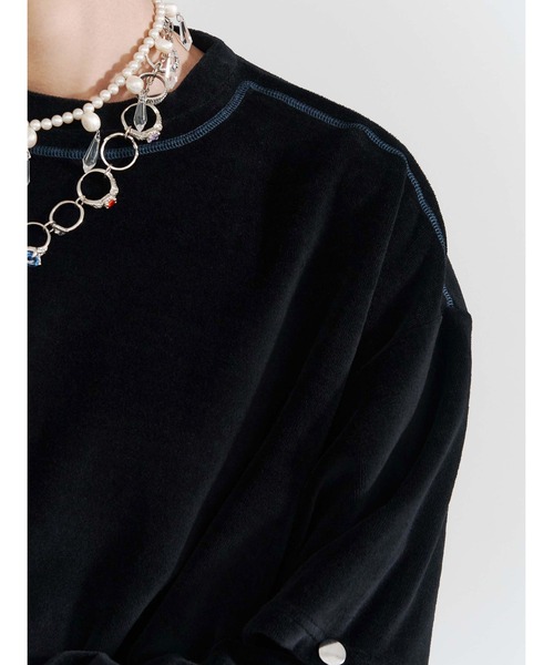 PAMEO POSE（パメオポーズ）の「Pile Top（Tシャツ/カットソー・レディース・グレー/ブラック/ブルー/パープル・FREE）」の9枚目の写真