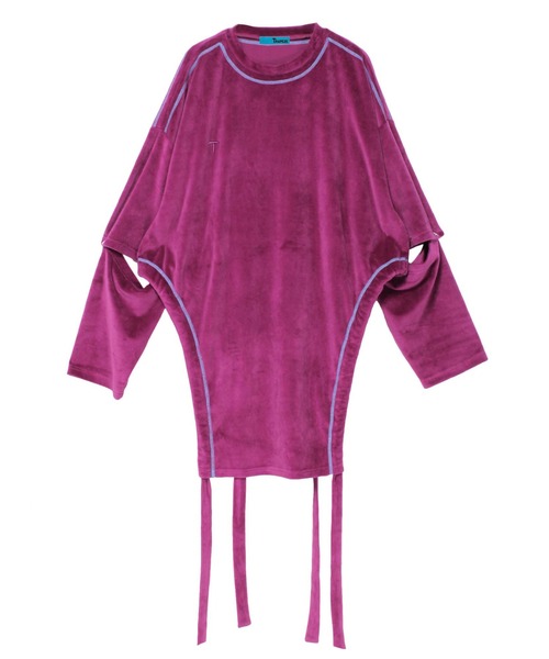 PAMEO POSE（パメオポーズ）の「Pile Top（Tシャツ/カットソー・レディース・グレー/ブラック/ブルー/パープル・FREE）」の12枚目の写真