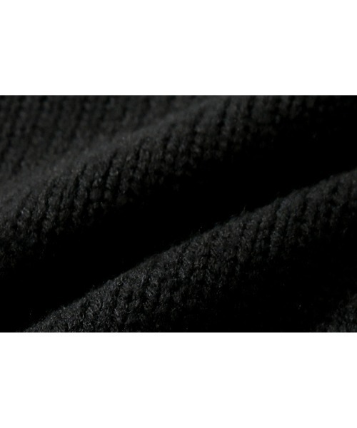 ROMANTIC CROWN(ロマンティッククラウン)の「A'GEM/9 × .kom『ROMANTIC CROWN/ロマンティッククラウン』HAND STITCH KNIT CARDIGAN/ハンドステッチニットカーディガン(カーディガン/ボレロ・メンズ・ブラック/アイボリー・M)」の16枚目の写真