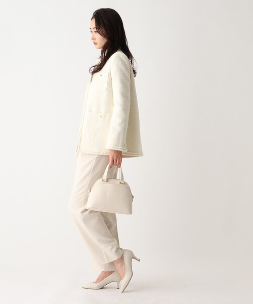 OPAQUE.CLIP（オペークドットクリップ）の「◆ブガッティバッグ【2WAY】（トートバッグ・レディース・オフホワイト/ブラック/サンドベージュ・00）」の7枚目の写真