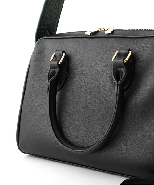 FREE'S MART（フリーズマート）の「◆ミニボストンバッグ（ボストンバッグ・レディース・ブラック/グレー・ﾌﾘ-）」の21枚目の写真