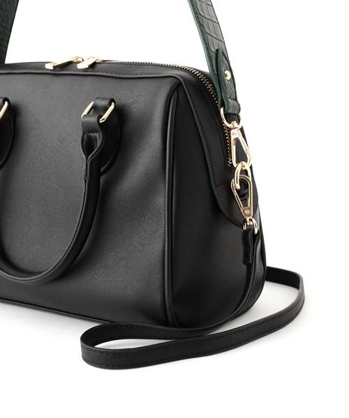 FREE'S MART（フリーズマート）の「◆ミニボストンバッグ（ボストンバッグ・レディース・ブラック/グレー・ﾌﾘ-）」の22枚目の写真