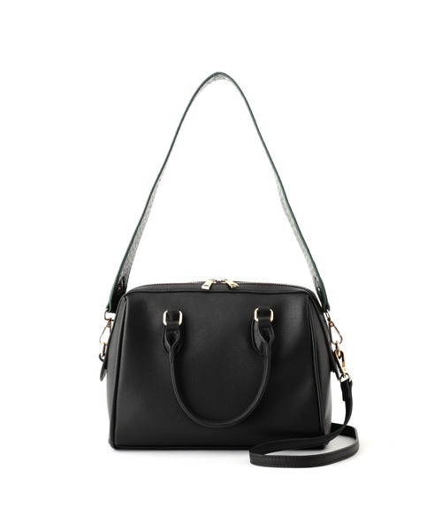 FREE'S MART（フリーズマート）の「◆ミニボストンバッグ（ボストンバッグ・レディース・ブラック/グレー・ﾌﾘ-）」の16枚目の写真