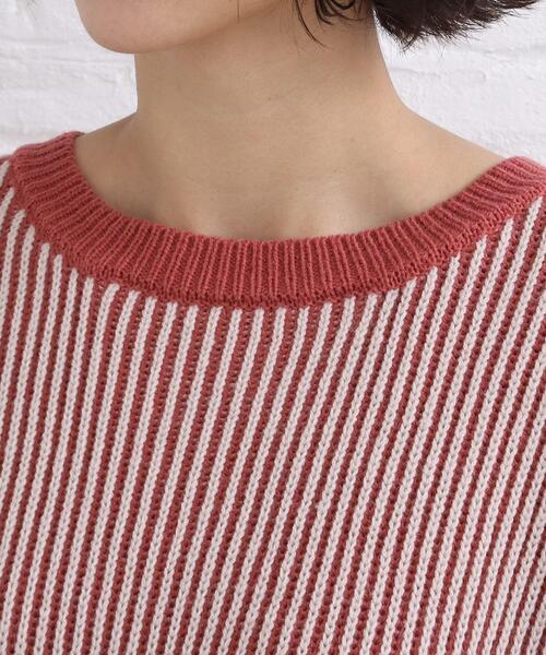 SHOO・LA・RUE（シューラルー）の「◆配色ニットプルオーバー（ニット/セーター・レディース・ピンク系/ベージュ系その他2/ブラック系4・00）」の7枚目の写真