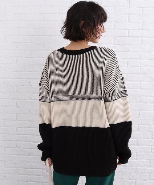 SHOO・LA・RUE（シューラルー）の「◆配色ニットプルオーバー（ニット/セーター・レディース・ピンク系/ベージュ系その他2/ブラック系4・00）」の12枚目の写真