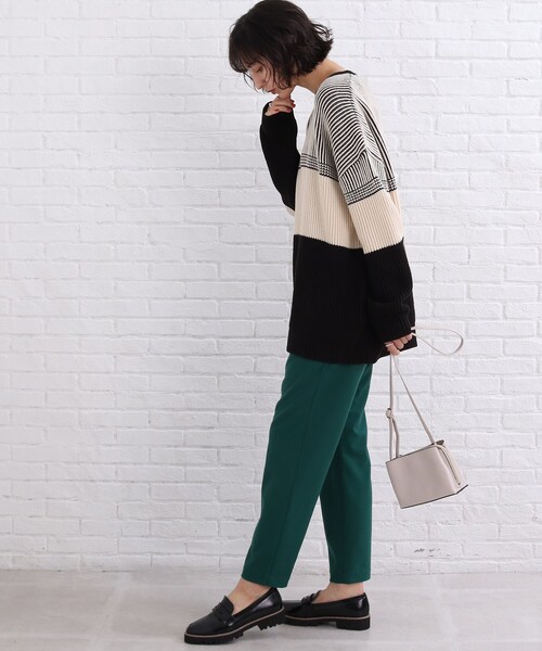 SHOO・LA・RUE（シューラルー）の「◆配色ニットプルオーバー（ニット/セーター・レディース・ピンク系/ベージュ系その他2/ブラック系4・00）」の14枚目の写真