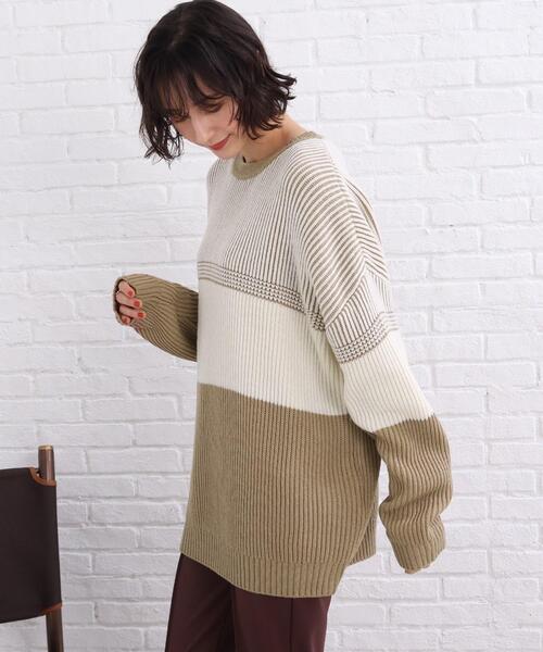 SHOO・LA・RUE（シューラルー）の「◆配色ニットプルオーバー（ニット/セーター・レディース・ピンク系/ベージュ系その他2/ブラック系4・00）」の17枚目の写真