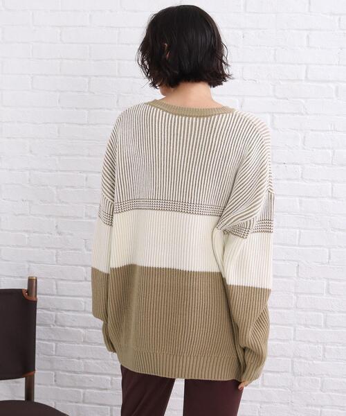 SHOO・LA・RUE（シューラルー）の「◆配色ニットプルオーバー（ニット/セーター・レディース・ピンク系/ベージュ系その他2/ブラック系4・00）」の18枚目の写真