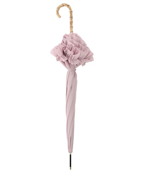 Maison de FLEUR（メゾンドフルール）の「ヒートカットフリル長傘（長傘・レディース・ブラック/ネイビー/ピンク・FREE）」の15枚目の写真