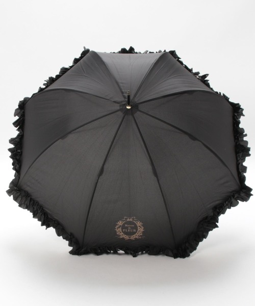 Maison de FLEUR（メゾンドフルール）の「ヒートカットフリル長傘（長傘・レディース・ブラック/ネイビー/ピンク・FREE）」の19枚目の写真