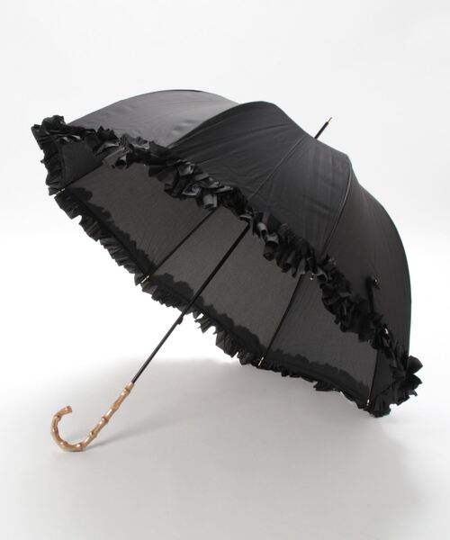 Maison de FLEUR（メゾンドフルール）の「ヒートカットフリル長傘（長傘・レディース・ブラック/ネイビー/ピンク・FREE）」の20枚目の写真