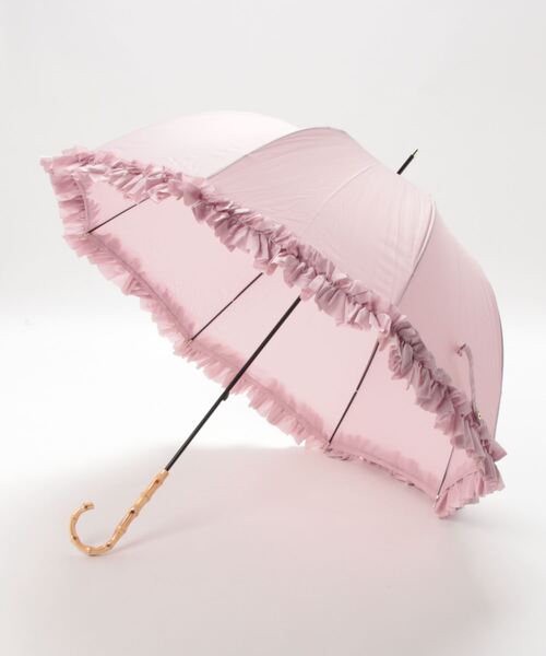 Maison de FLEUR（メゾンドフルール）の「ヒートカットフリル長傘（長傘・レディース・ブラック/ネイビー/ピンク・FREE）」の22枚目の写真