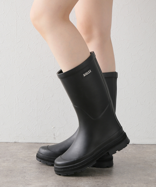 AIGLE 1853 ブラック レインシューズ AIGLE 1853 ブラック レインシューズ